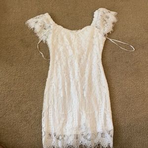 White lace dress